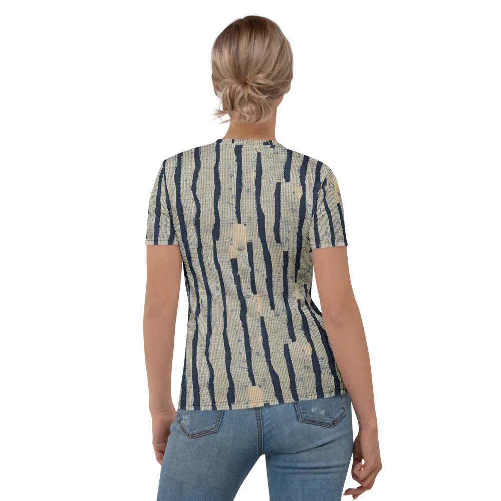 Indigo Fray on Women's Crew Neck T-Shirt — Back