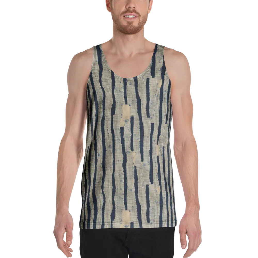 Indigo Fray on Men's Tank Top — Front