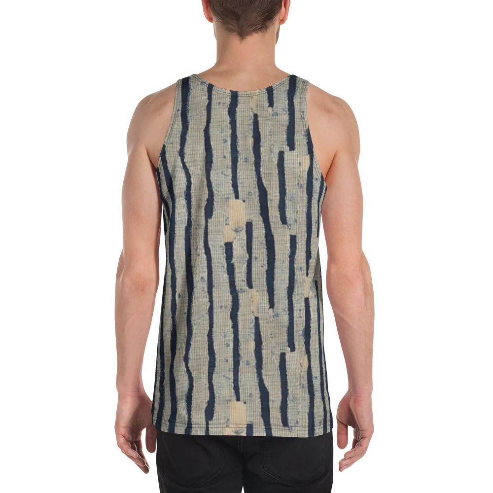 Indigo Fray on Men's Tank Top — Back