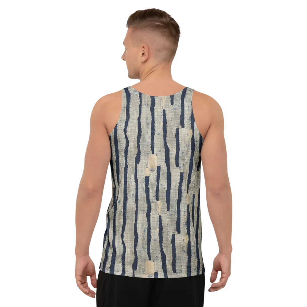 Indigo Fray on Men's Tank Top — Back