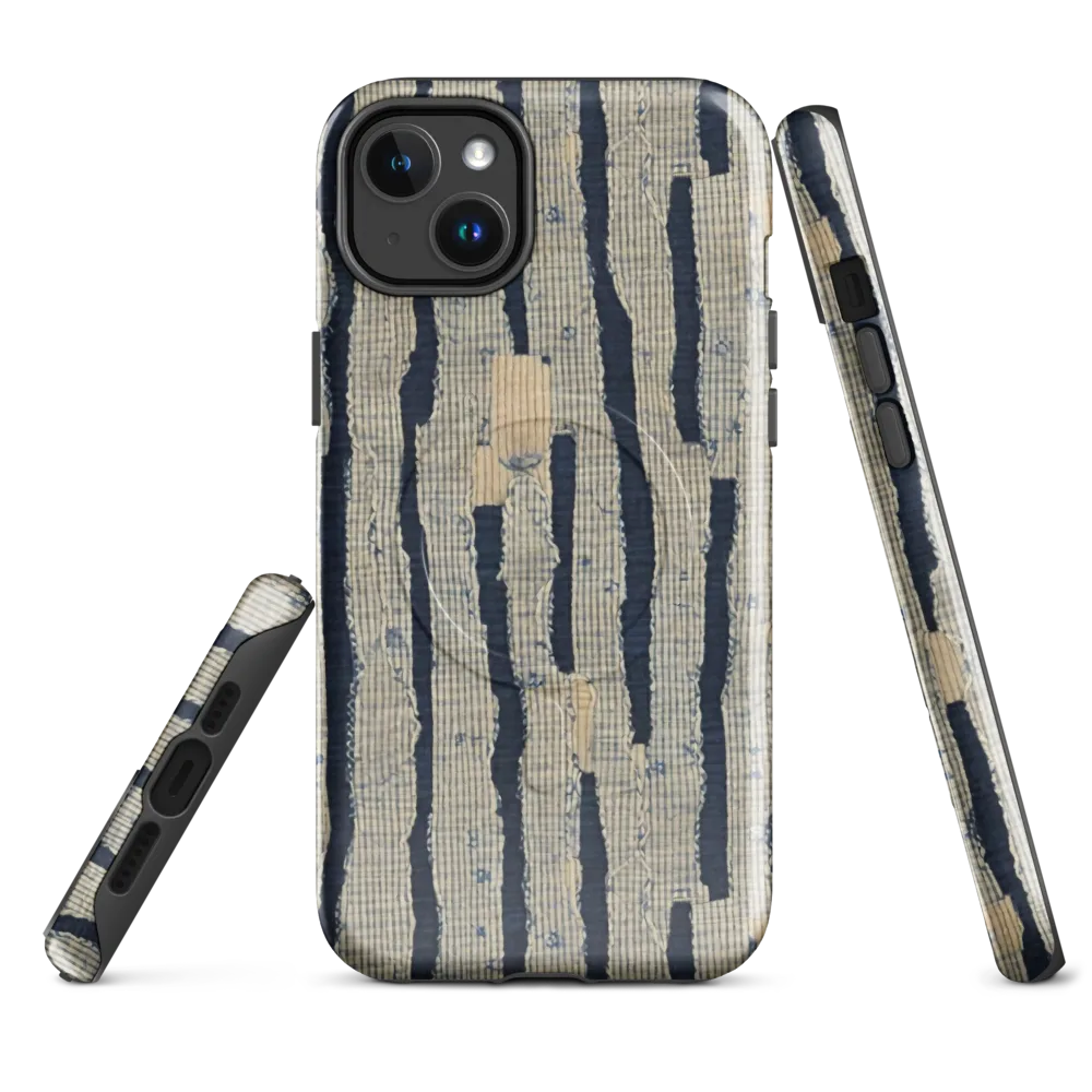 Indigo Fray on MagSafe Tough Case for iPhone® — Front