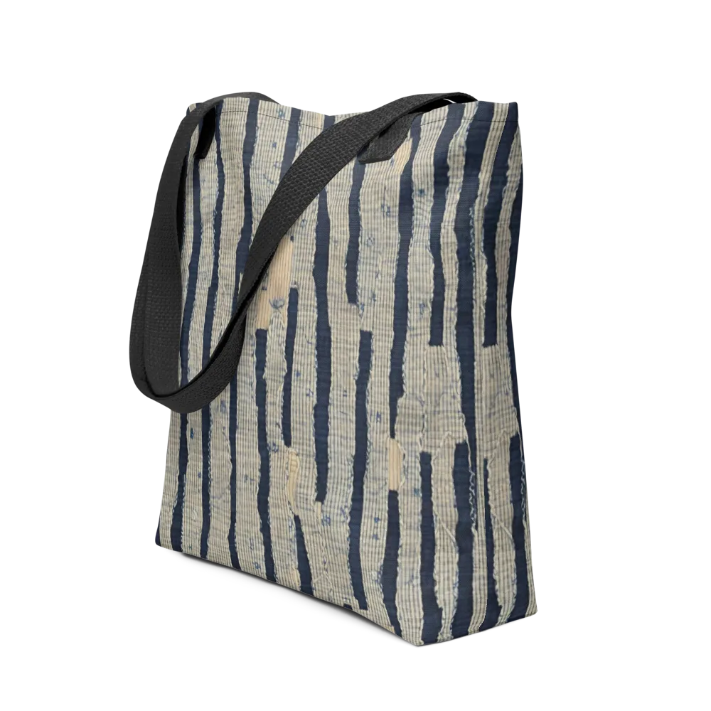 Indigo Fray on Tote Bag — Front