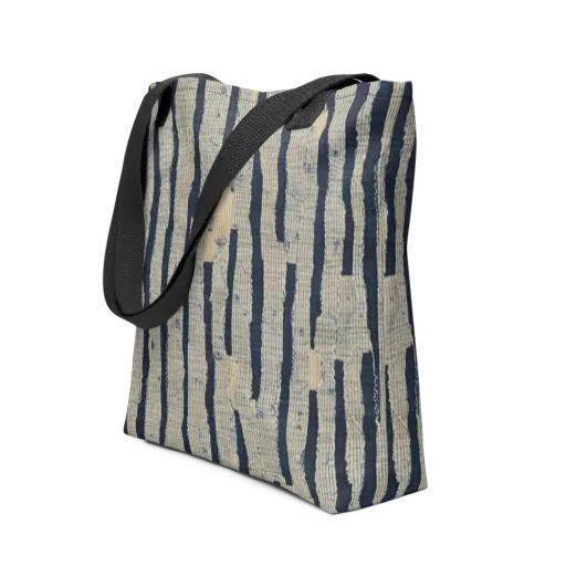 Indigo Fray on a Tote Bag