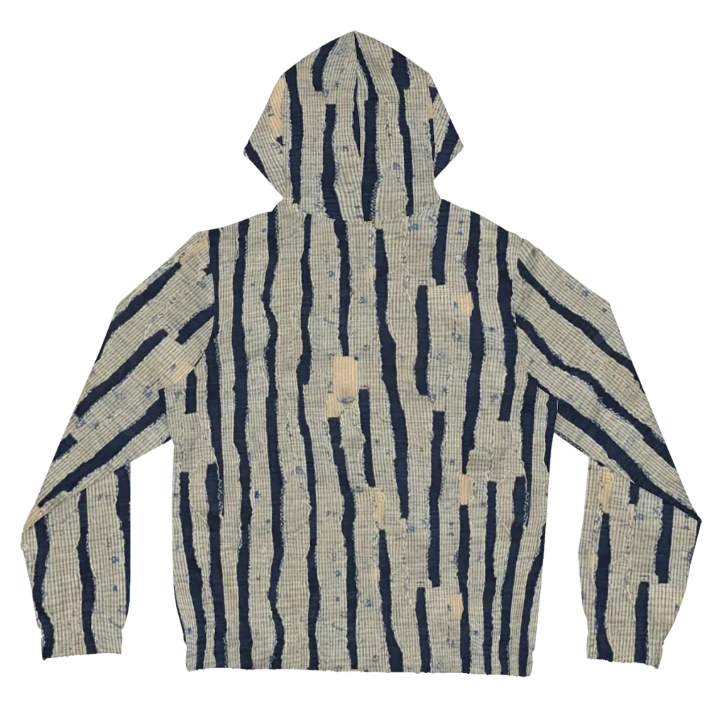 Indigo Fray on Women's Full-Zip Hoodie — Back