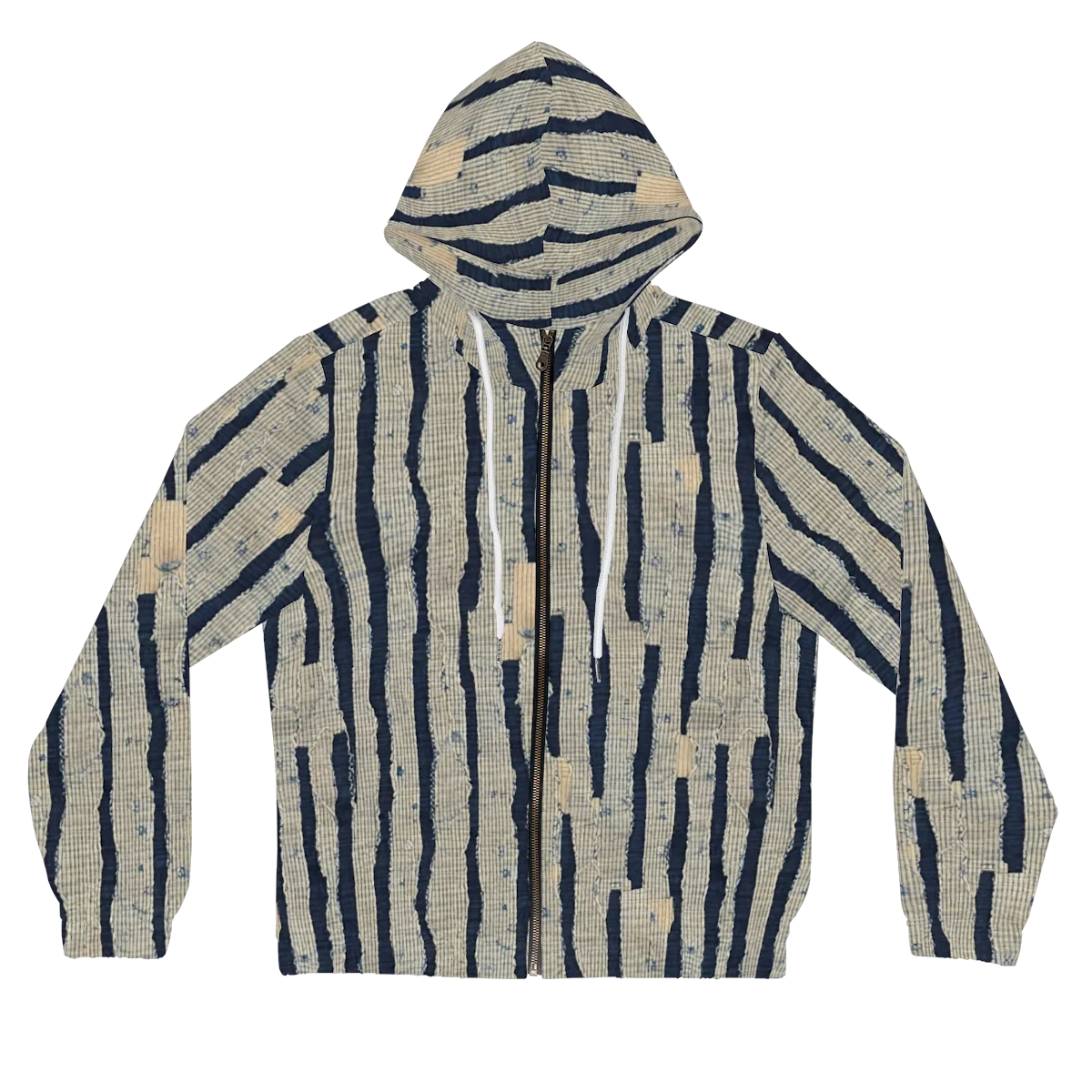 Indigo Fray on Women's Full-Zip Hoodie — Front