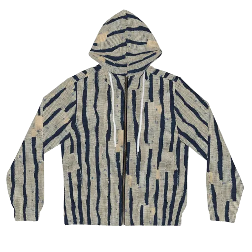 Indigo Fray on a Women's Full-Zip Hoodie