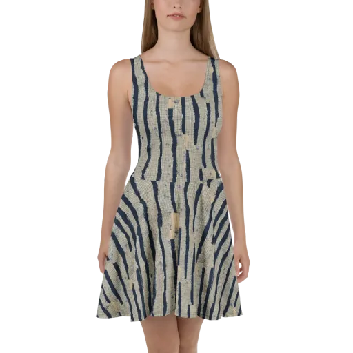 Indigo Fray on a Skater Dress