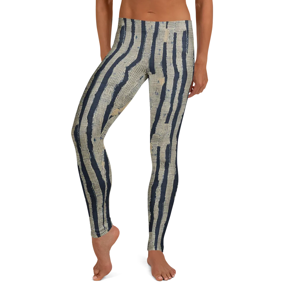Indigo Fray on Leggings — Front