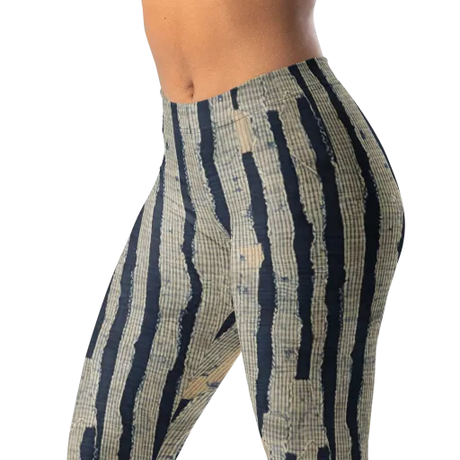 Indigo Fray on a Leggings