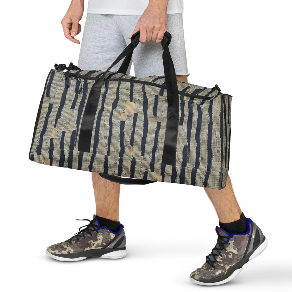 Indigo Fray on Duffle Bag — Front