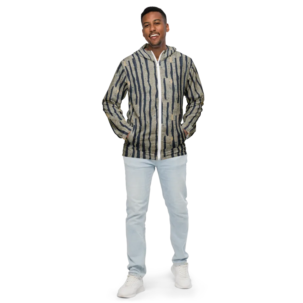 Indigo Fray on Men's Windbreaker — Front