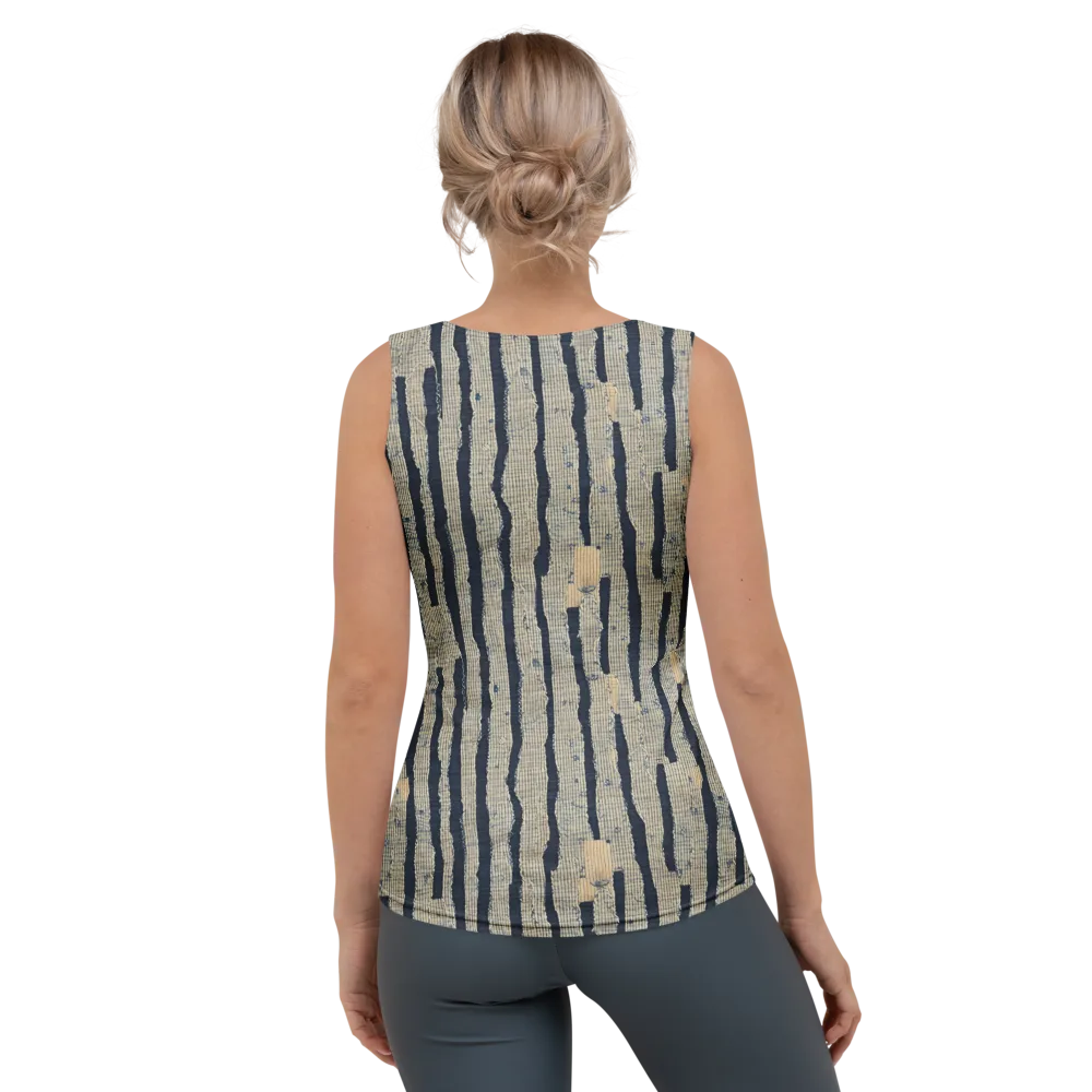 Indigo Fray on Women's Tank Top — Back