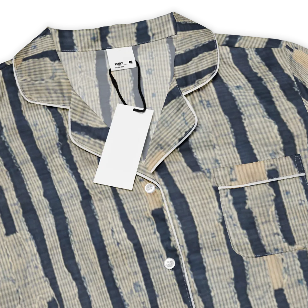 Indigo Fray on Women's Short Sleeve Pajama Top — Product details