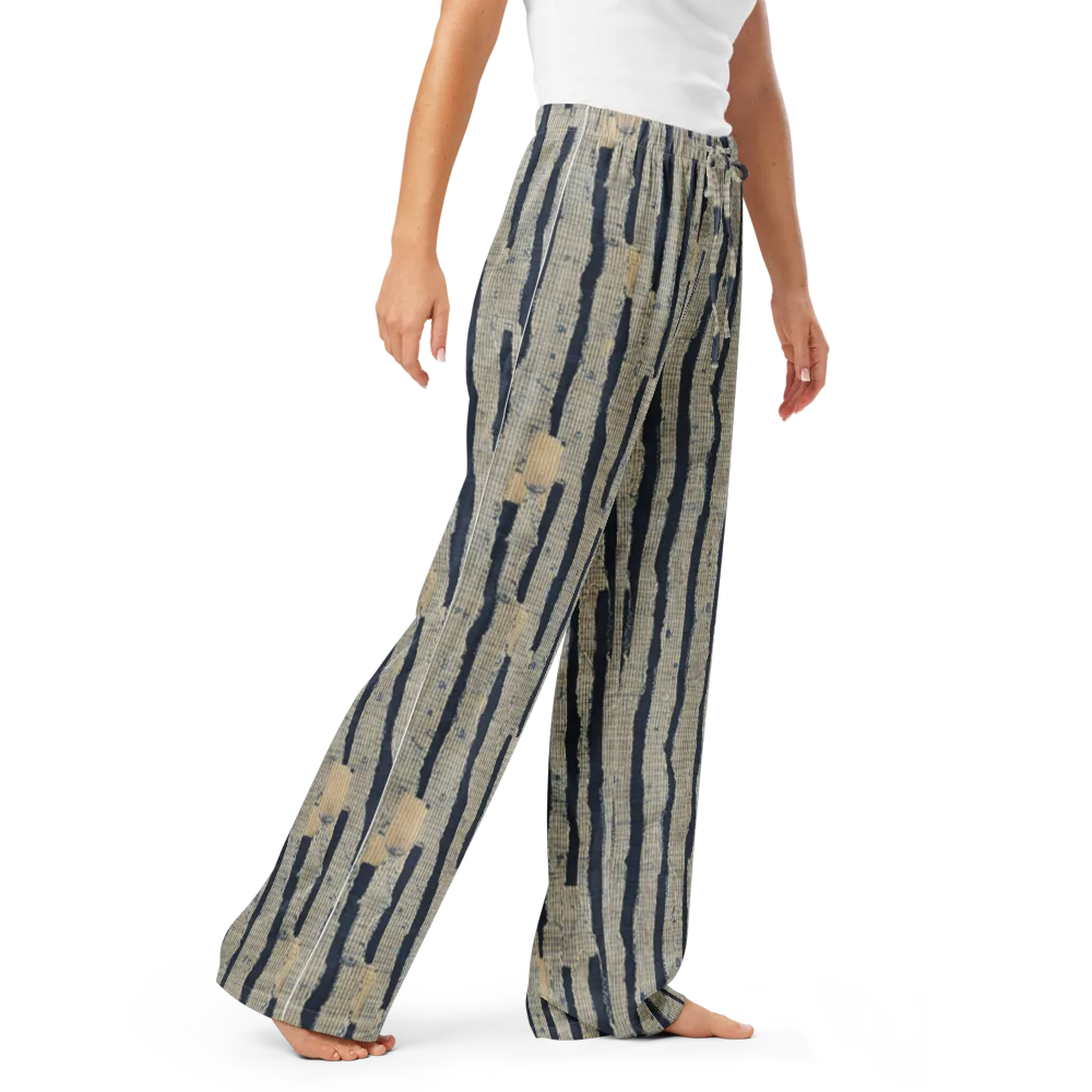 Indigo Fray on Women's Pajama Pants — Right Front