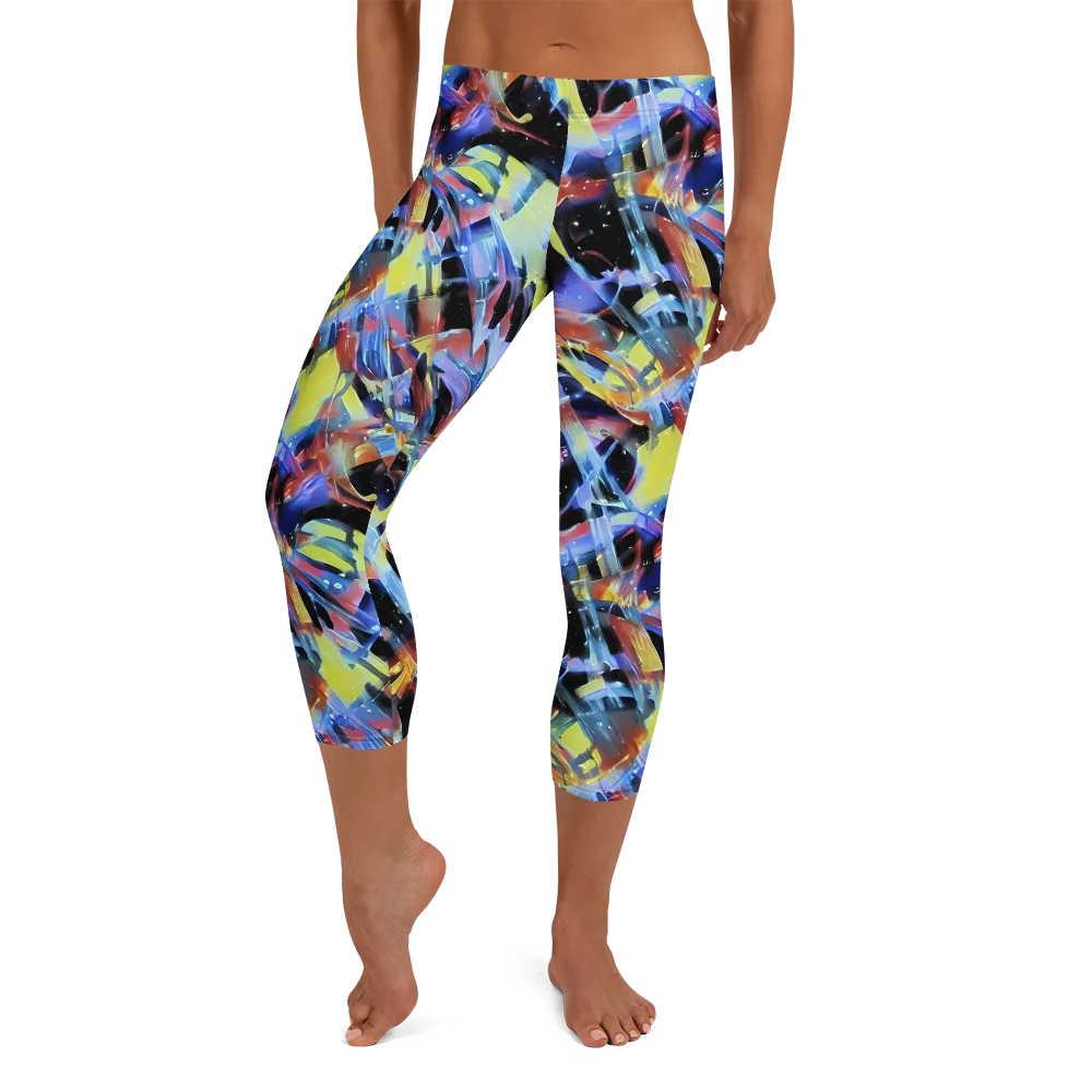 Afterglow Fracture on Capri Leggings — Front