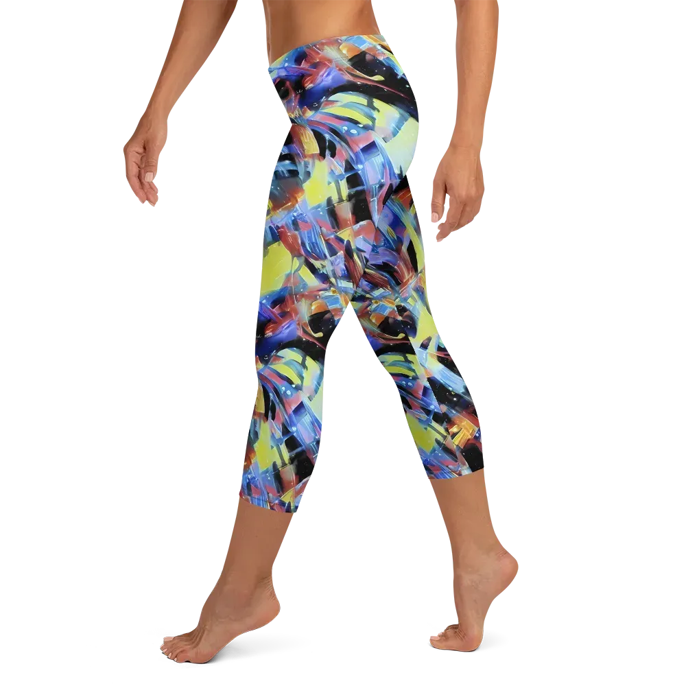Afterglow Fracture on Capri Leggings — Left