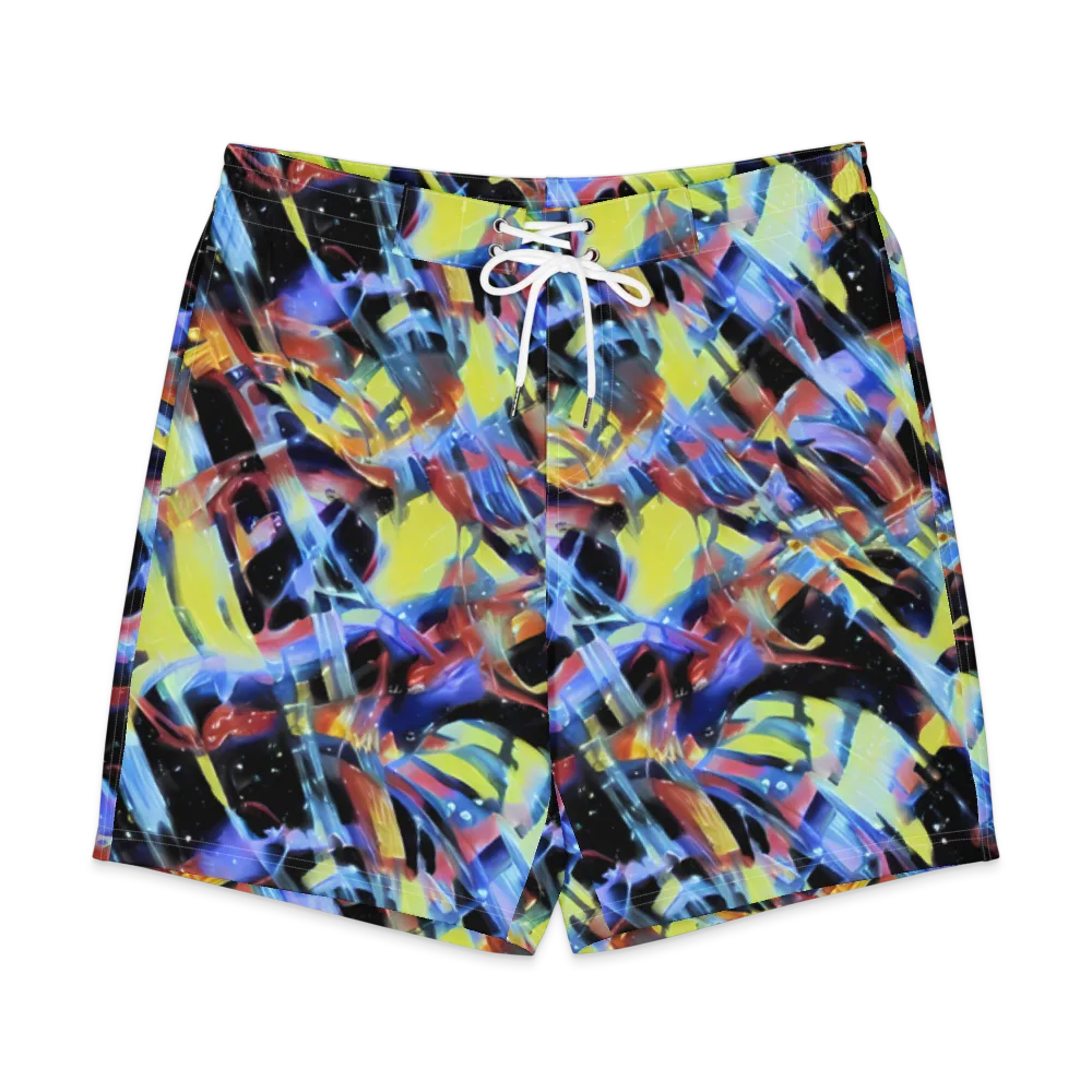 Afterglow Fracture on Men's Board Shorts — Front
