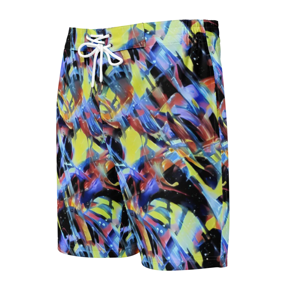 Afterglow Fracture on Men's Board Shorts — Front