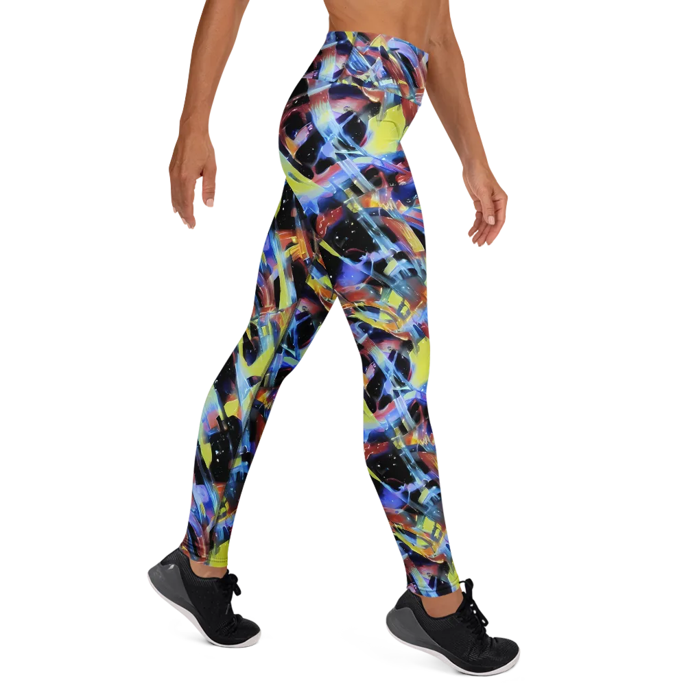 Afterglow Fracture on Yoga Leggings — Right