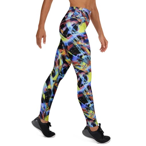 Afterglow Fracture on a Yoga Leggings