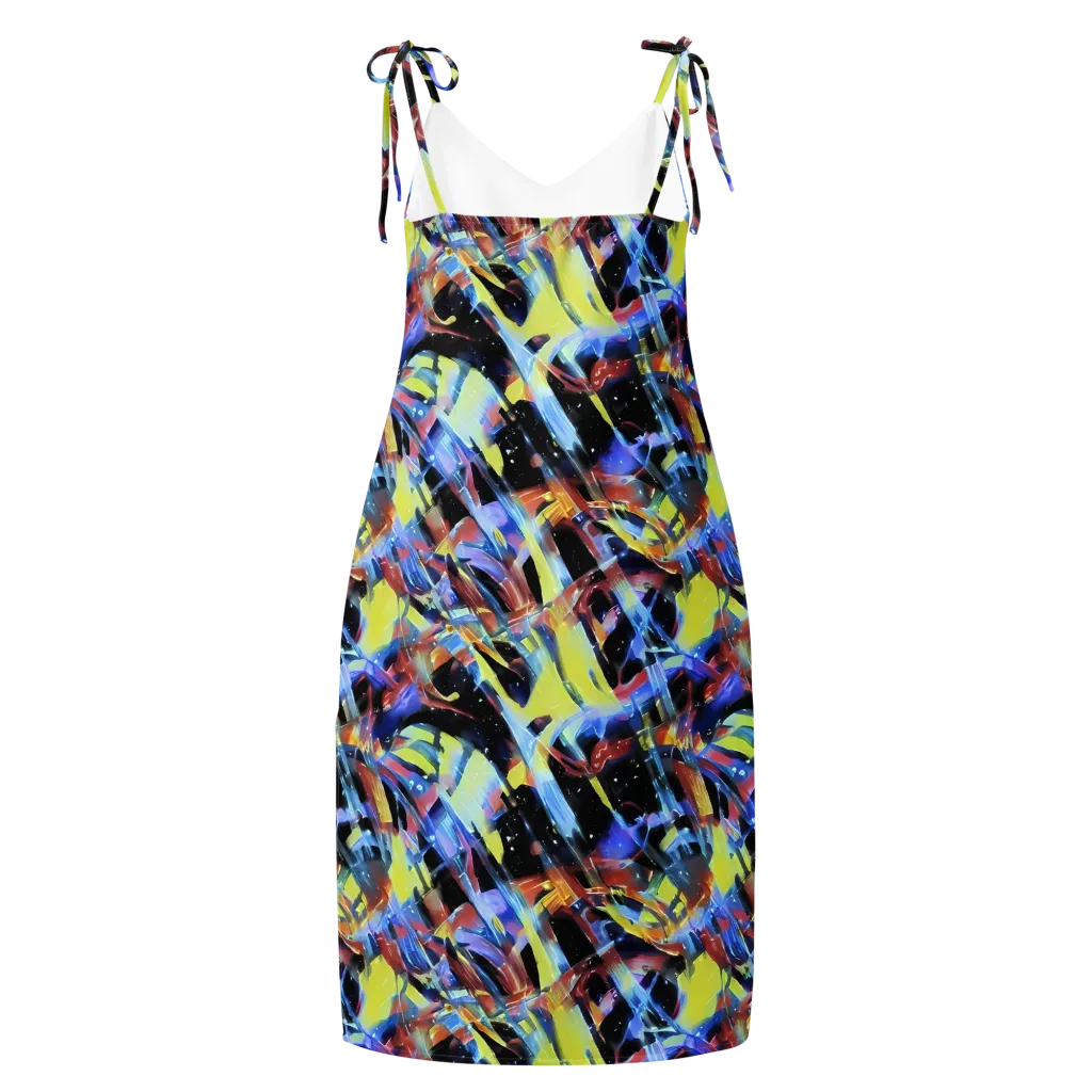 Afterglow Fracture on Slip Dress — Back