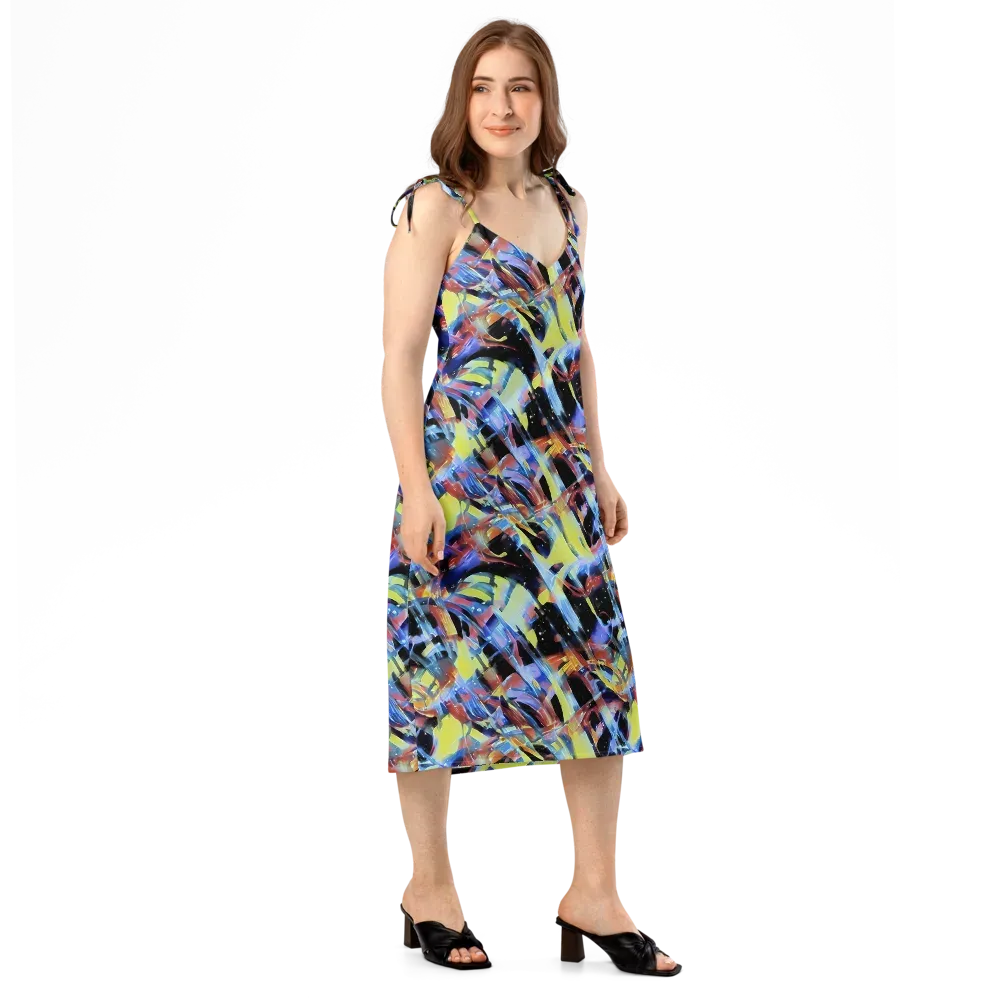 Afterglow Fracture on Slip Dress — Right Front