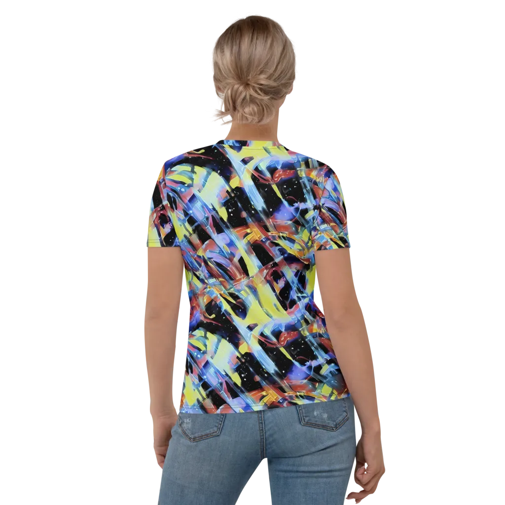 Afterglow Fracture on Women's Crew Neck T-Shirt — Back