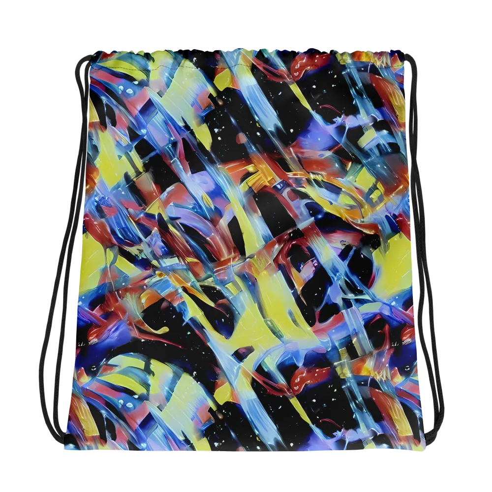 Afterglow Fracture on Drawstring Bag — Photo