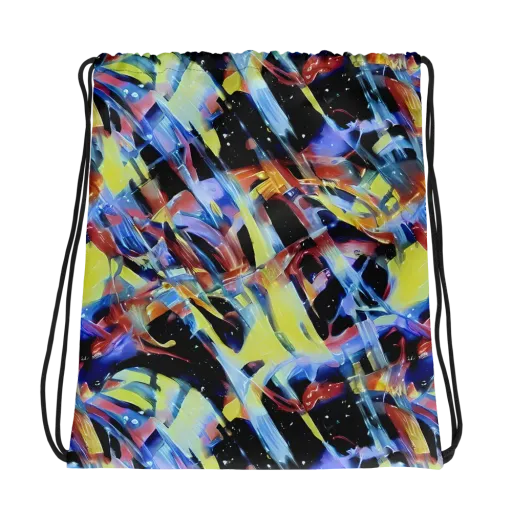 Afterglow Fracture on a Drawstring Bag