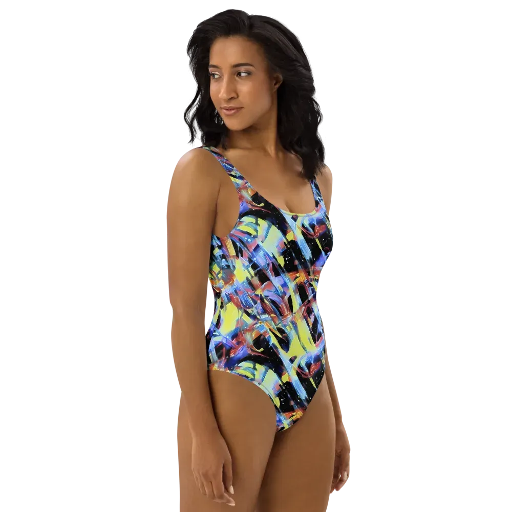 Afterglow Fracture on One-Piece Swimsuit — Right