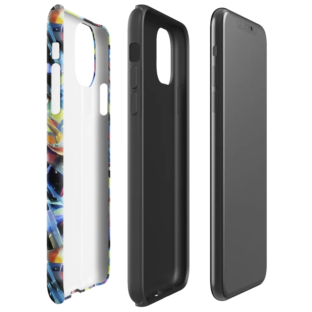 Afterglow Fracture on Tough Case for iPhone® — Right