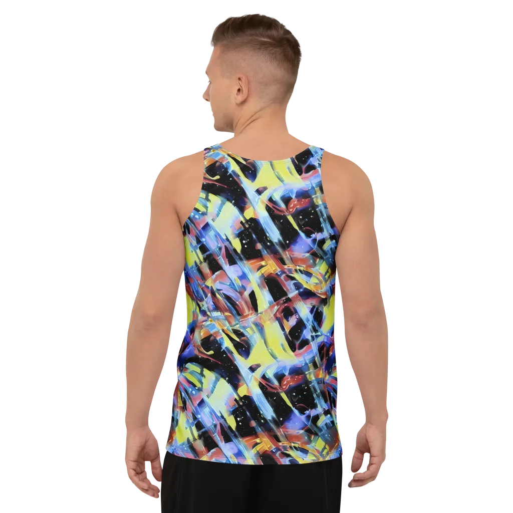 Afterglow Fracture on Men's Tank Top — Back
