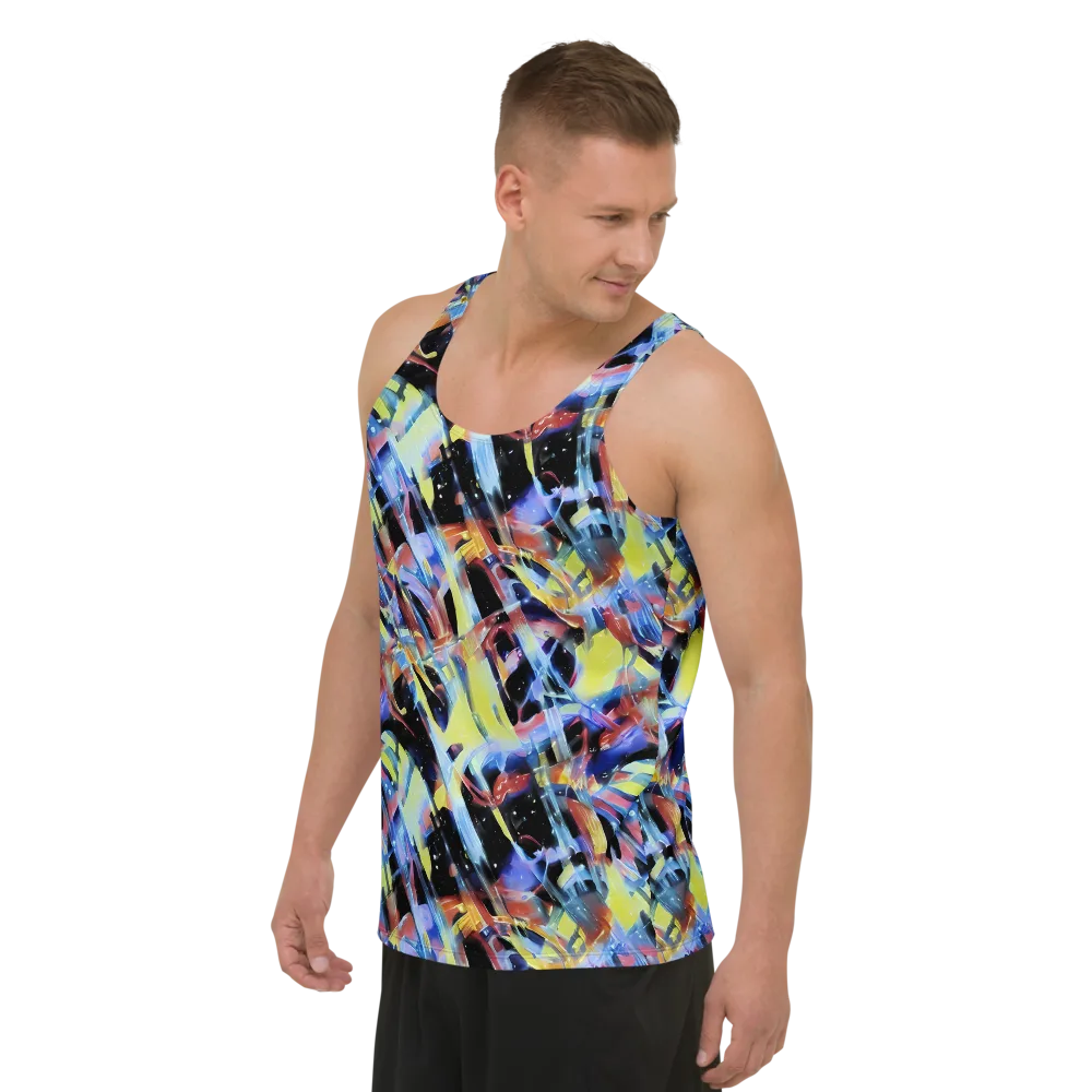 Afterglow Fracture on Men's Tank Top — Left Front