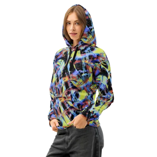 Afterglow Fracture on a Cotton Hoodie
