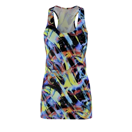 Afterglow Fracture on a Racerback Dress