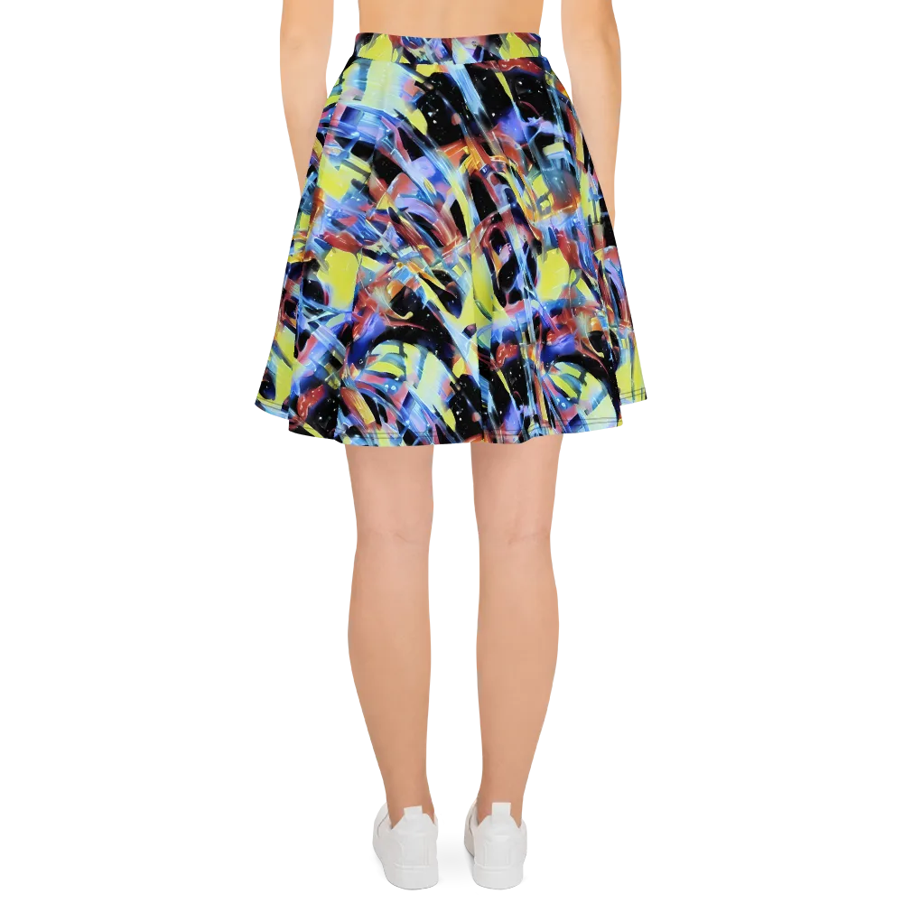 Afterglow Fracture on Skater Skirt — Back