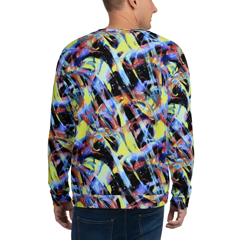 Afterglow Fracture on Sweatshirt — Back