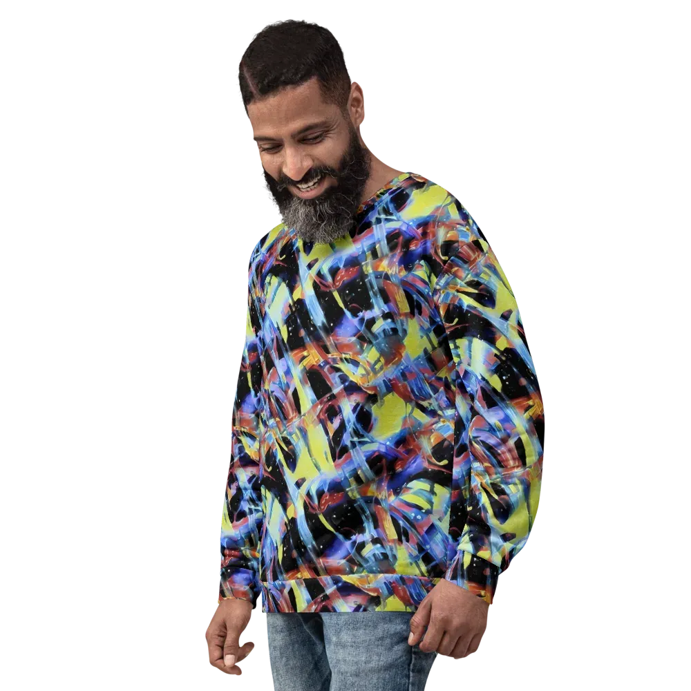 Afterglow Fracture on Sweatshirt — Left Front