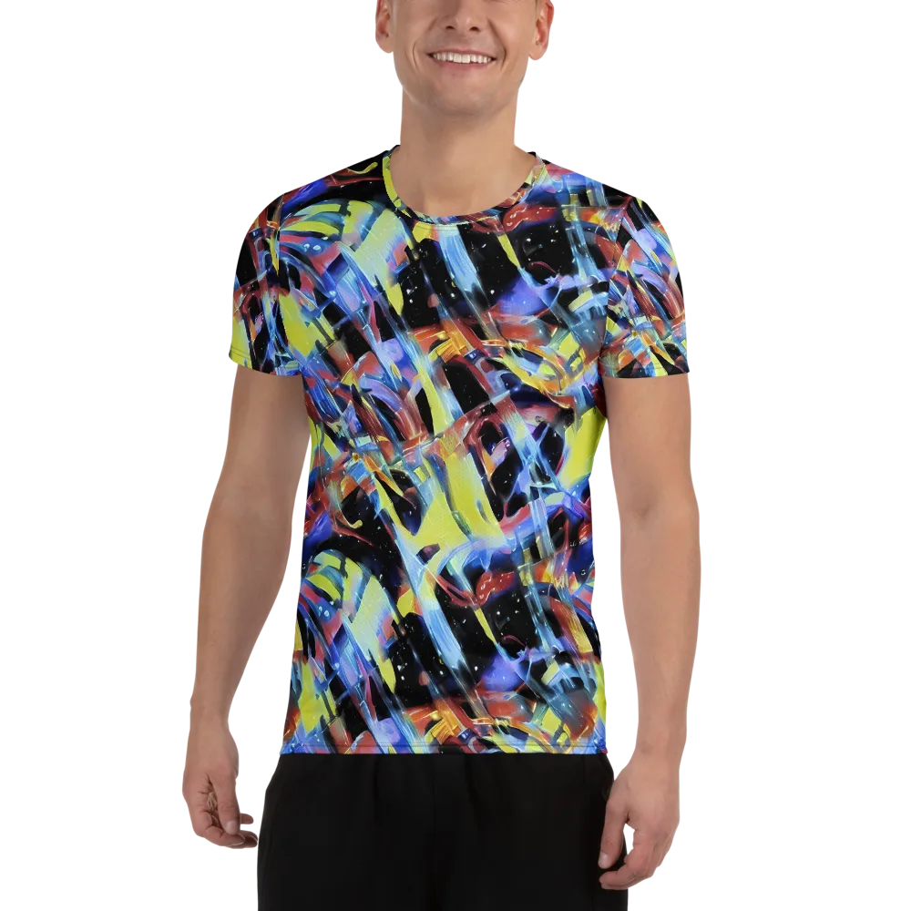 Afterglow Fracture on Men's Athletic T-Shirt — Front