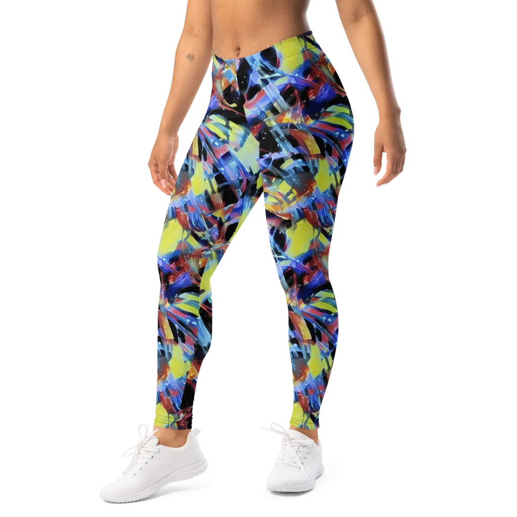 Afterglow Fracture on Leggings — Left Front