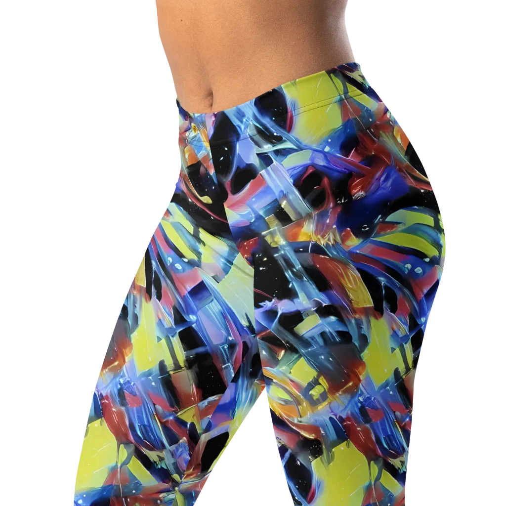 Afterglow Fracture on Leggings — Left Front