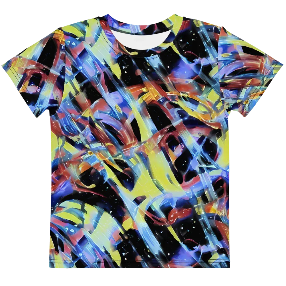 Afterglow Fracture on Kids Crew Neck T-Shirt — Front