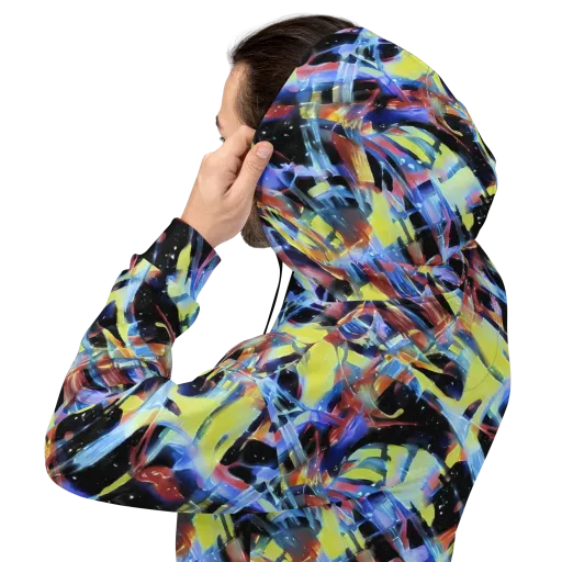 Afterglow Fracture on a Hoodie