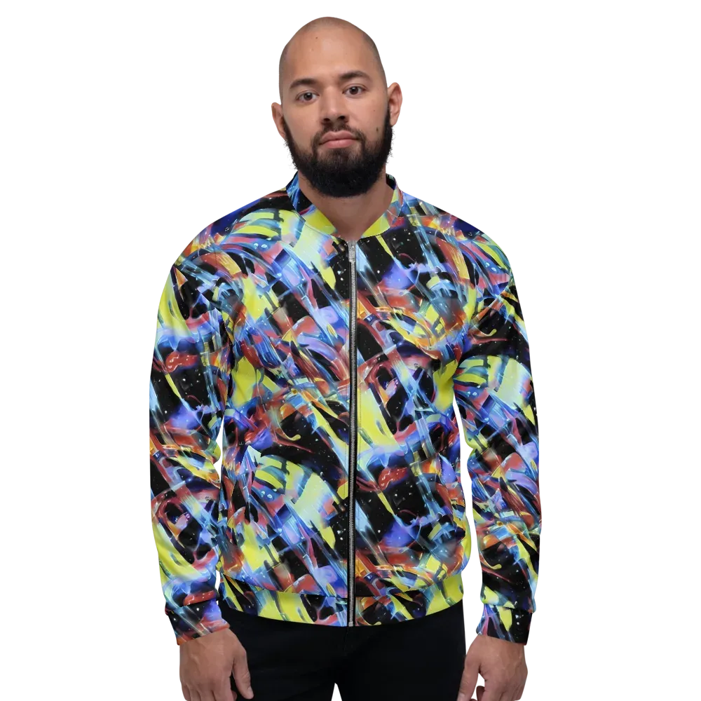 Afterglow Fracture on Bomber Jacket — Front