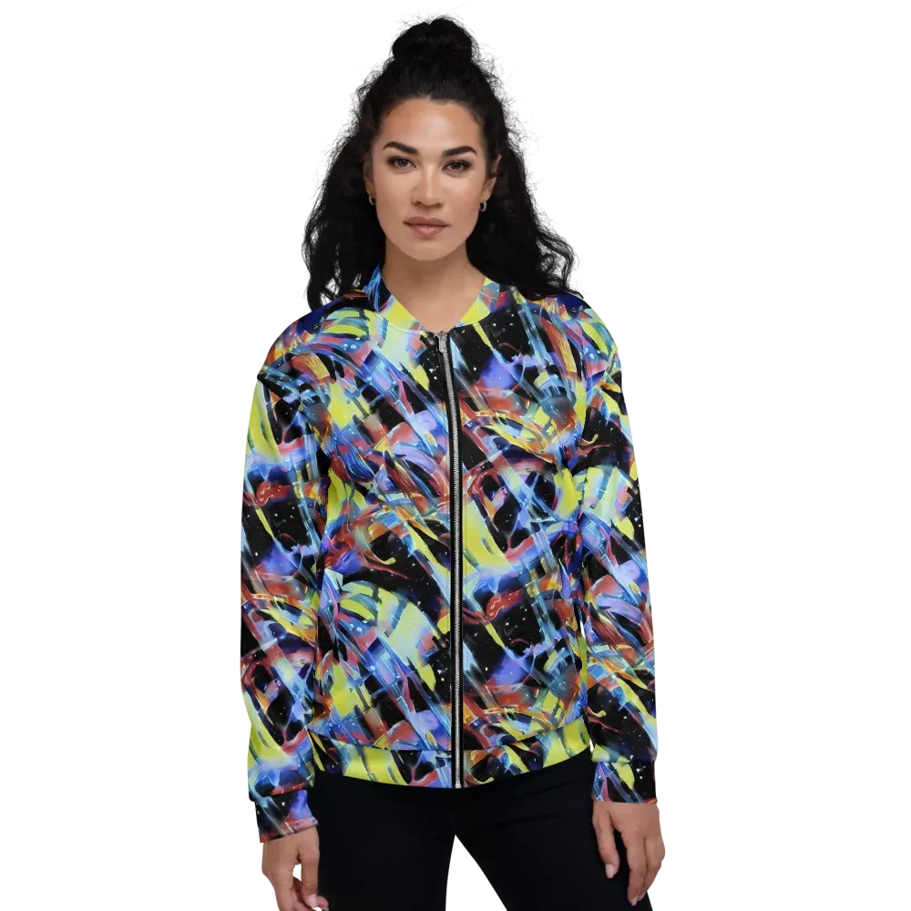 Afterglow Fracture on Bomber Jacket — Front