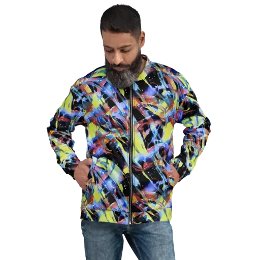 Afterglow Fracture on a Bomber Jacket
