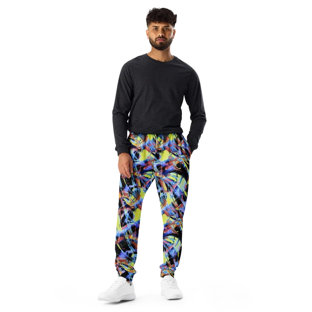 Afterglow Fracture on Men's Joggers — Front