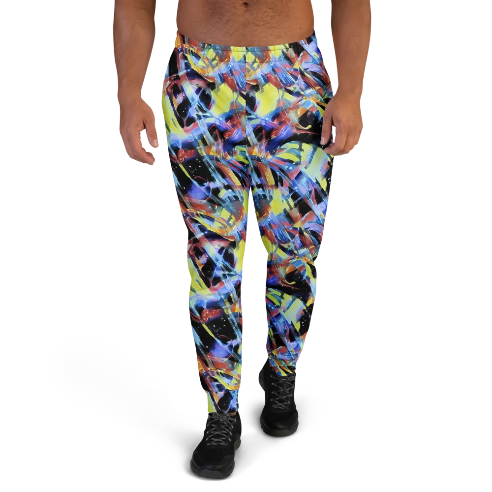 Afterglow Fracture on Men's Joggers — Front