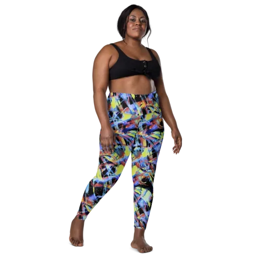 Afterglow Fracture on a Leggings with Pockets