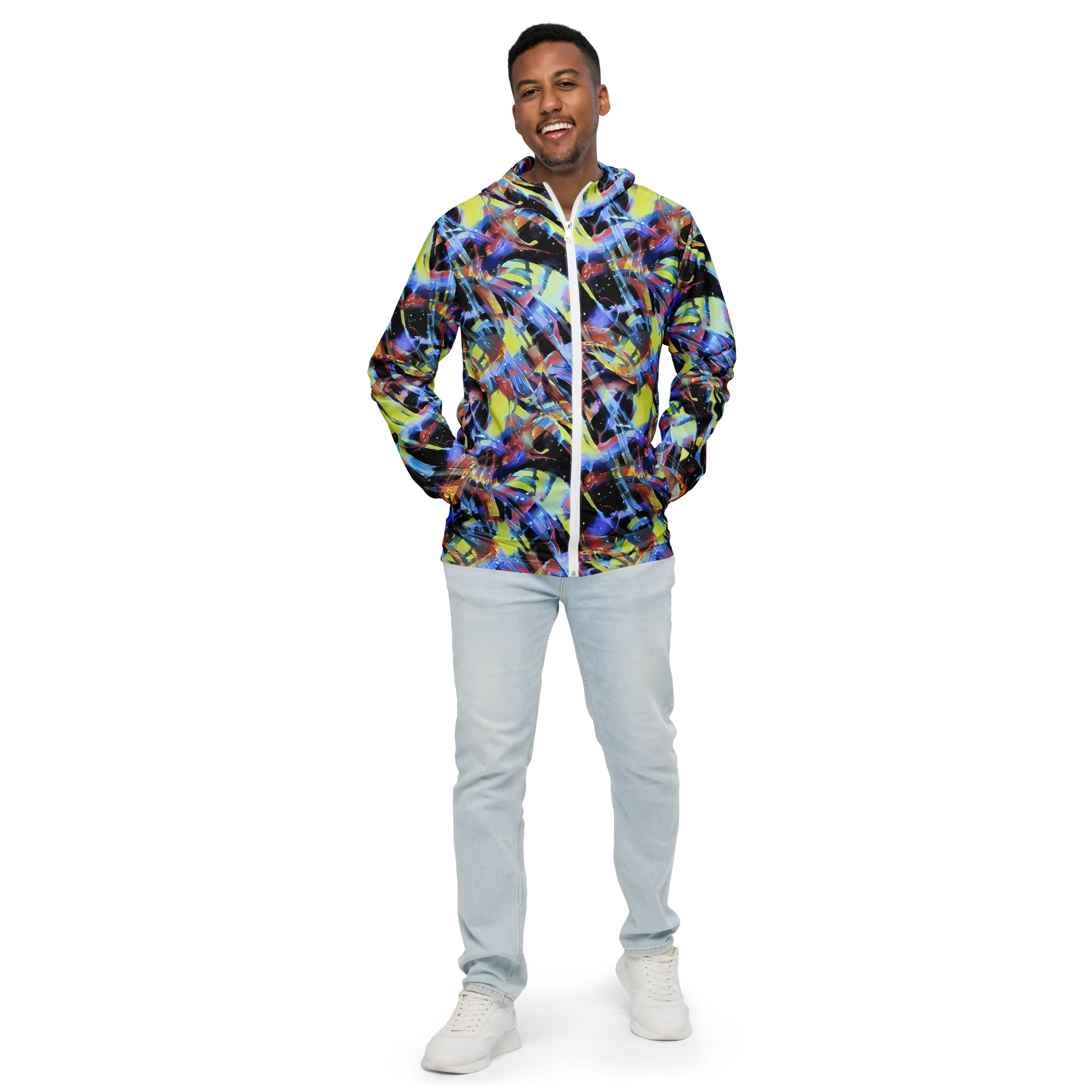 Afterglow Fracture on Men's Windbreaker — Front